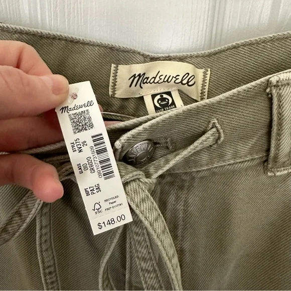 Madewell Superwide-Leg Jeans: Airy Denim Edition in Sagebrush 26 NWT - Picture 5 of 15